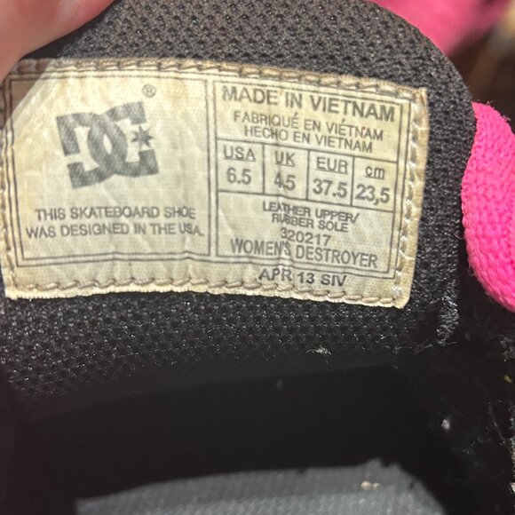 DC Shoes Women’s Destroyer Skate Shoes Sz 6.5 Neon Green Pink Purple Retro Y2K - Picture 6 of 8